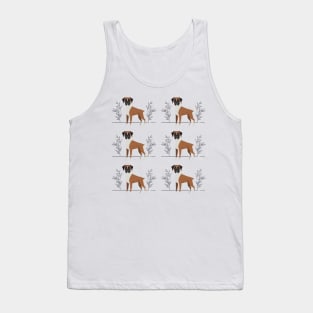 Boxer dog pattern Tank Top